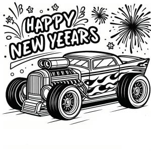 coloriage Hot Wheels à imprimer pour enfant de 12 ans