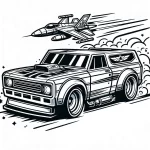 coloriage Hot Wheels a dessiner et imprimer