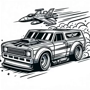 coloriage Hot Wheels a dessiner et imprimer