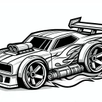 coloriage Hot Wheels a dessiner et imprimer