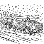 coloriage Hot Wheels pour enfant de 8 ans