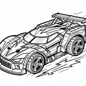 coloriage Hot Wheels a colorier en ligne gratuitement