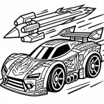 coloriage Hot Wheels a dessiner en ligne