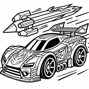 coloriage Hot Wheels a dessiner en ligne