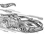 coloriage Hot Wheels à imprimer pdf gratuit
