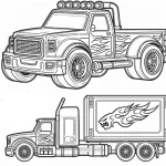 coloriage Hot Wheels à imprimer a4