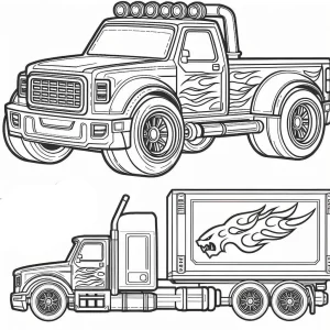 coloriage Hot Wheels à imprimer a4
