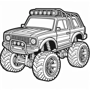 coloriage Hot Wheels à imprimer a4