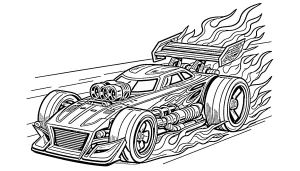coloriage Hot Wheels pour enfants