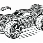 coloriage Hot Wheels a dessiner et imprimer