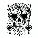 coloriage Jour des morts et dessin a imprimer