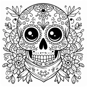 coloriage Jour des morts a imprimer
