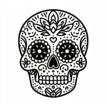 coloriage Jour des morts et dessin a imprimer