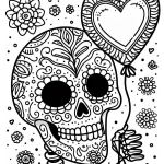 télécharger coloriage Jour des morts gratuit