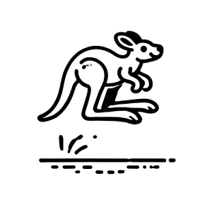 coloriage Kangourou a imprimer