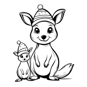 coloriage Kangourou d