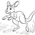 coloriage Kangourou a imprimer