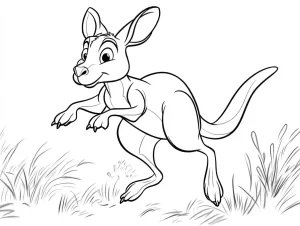coloriage Kangourou a imprimer