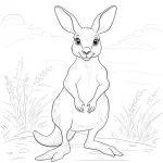 coloriage Kangourou à imprimer pdf gratuit