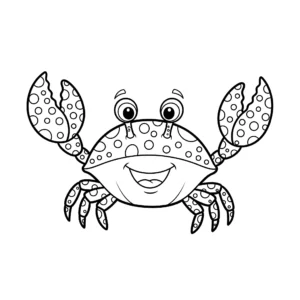 coloriage Le Crabe à Motifs pour enfant de à imprimer