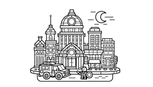 coloriage Lego City pour enfant gratuit