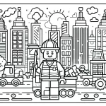 coloriage Lego City de pour enfants