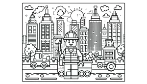 coloriage Lego City de pour enfants
