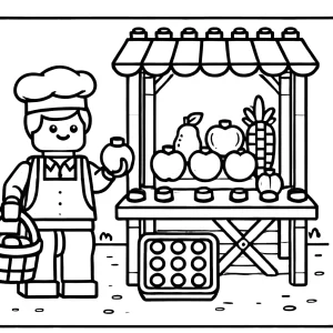 coloriage Lego City pour enfant de 4 ans