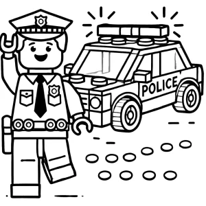 coloriage Lego City a imprimer gratuitement