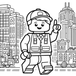 coloriage Lego City pour enfant de 3 ans
