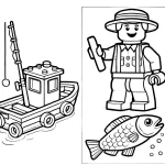 coloriage Lego City à imprimer pdf