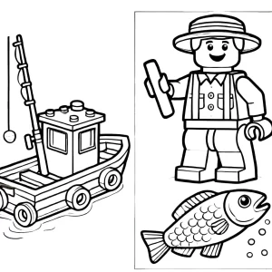 coloriage Lego City à imprimer pdf