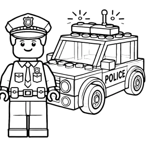 image pour coloriage Lego City enfant