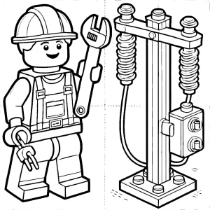 coloriage Lego City à imprimer pour enfant de 3 ans