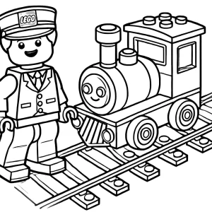 coloriage Lego City educatif pour enfant