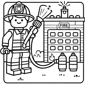 coloriage Lego City à imprimer