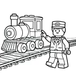 coloriage Lego City pour enfant à imprimer