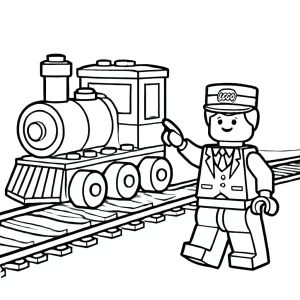 coloriage Lego City pour enfant à imprimer