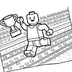 coloriage Lego City à imprimer pour enfant de 4 ans
