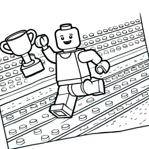 coloriage Lego City à imprimer pour enfant de 4 ans