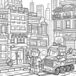 coloriage Lego City et apprentissage