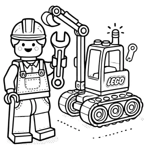 coloriage Lego City à imprimer a4