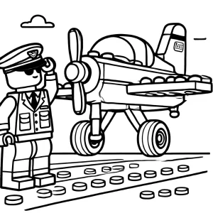 coloriage Lego City à imprimer pour enfant de 2 ans