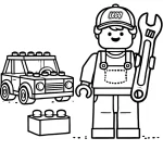 télécharger coloriage Lego City gratuit
