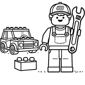télécharger coloriage Lego City gratuit