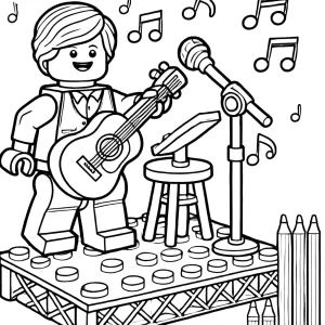 coloriage Lego City pour enfants a imprimer gratuit