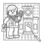 coloriage Lego City a colorier en ligne