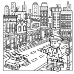 télécharger coloriage Lego City gratuit