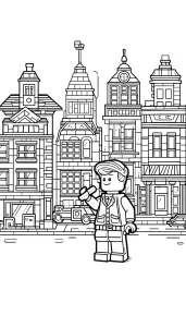 coloriage Lego City et dessins