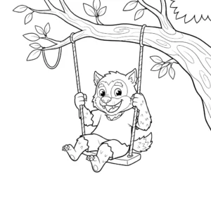coloriage Loup Garou à imprimer pour enfant de 3 ans